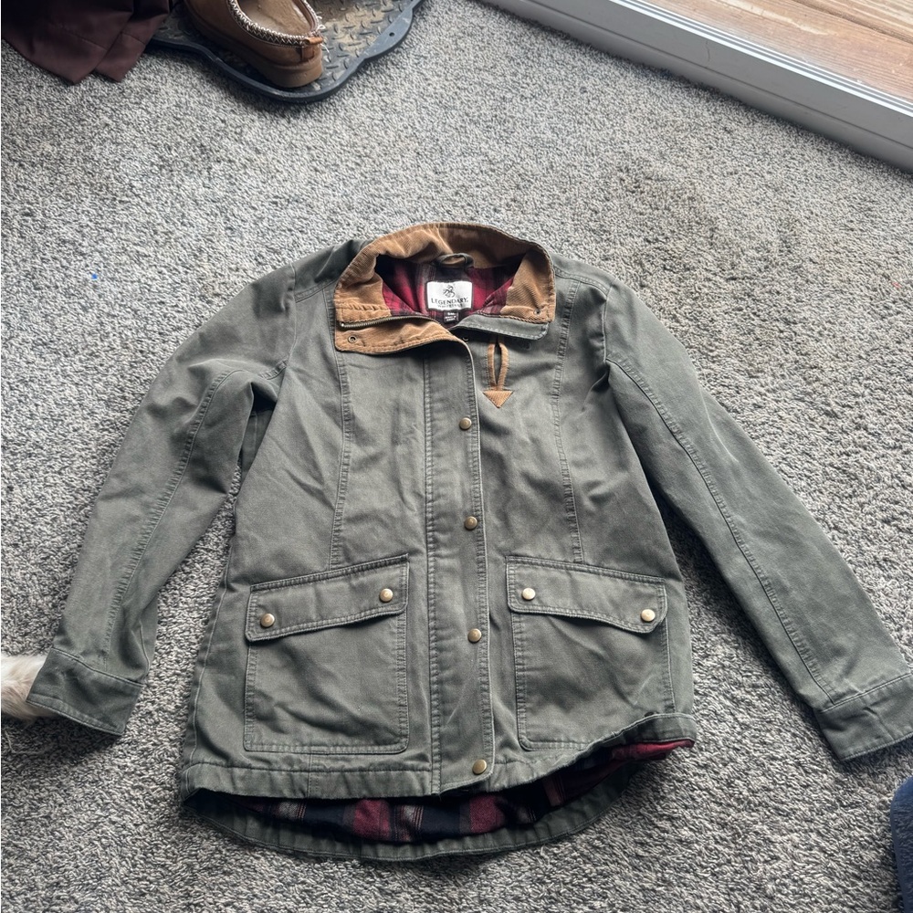 Legendary Whitetails Plaid Jacket with Brown Accents